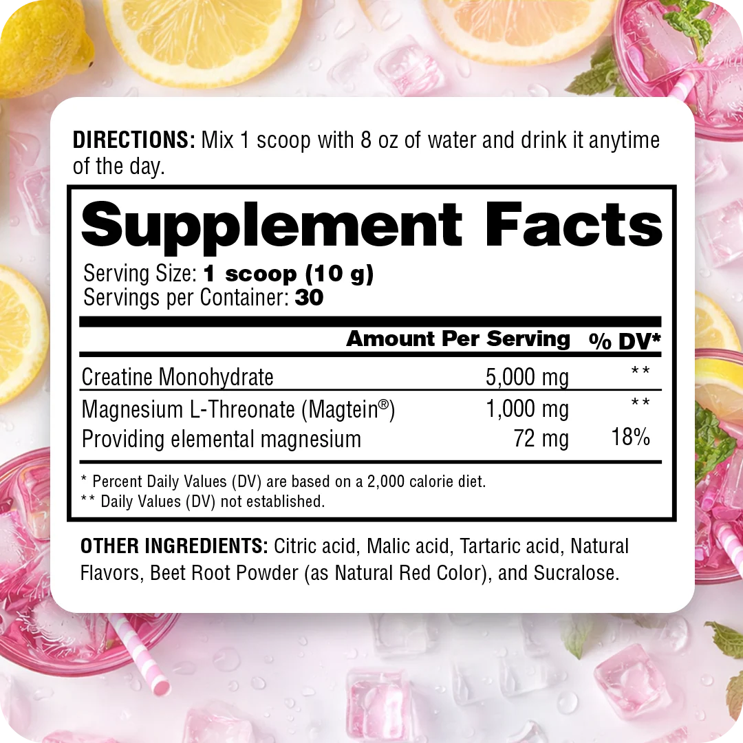 Creatine + Magnesium L-Threonate (Magtein®) - Image 6